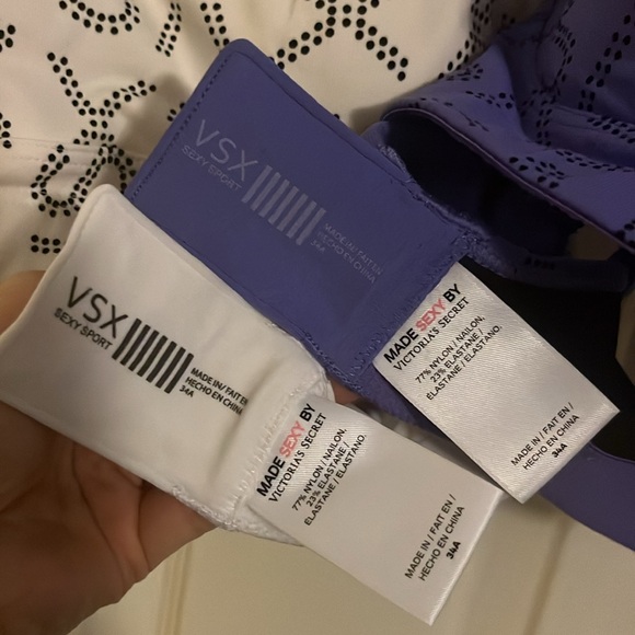 Vintage Victoria's Secret VSX sports bras x 2. Size 34A. NWOT. - Picture 6 of 6